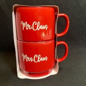 Mr And Mrs Clause Christmas Mug Gift Set NIB